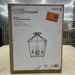 Home Decorators Weyburn 16.5 In. 4-LIGHT Brushed Nickel Semi-flush Mount New. Fixed Price $42.99.