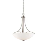 Minka Lavery Overland Park, 3-LIGHT Pendant, 300 Total Watts, Brushed Nickel. Fixed Price $165.38.