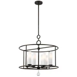 Crystorama Lighting Group Cameron 8 24" Wide Drum Chandelier 9266-EB. Fixed Price $469.99.