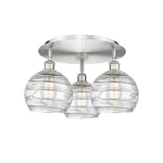 Innovations Lighting 516-3C-11-20 Athens Deco Swirl Flush Satin Nickel. Fixed Price $521.40.