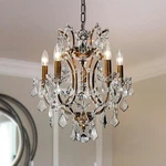 Aloa W18 5-LIGHT French Gold Glam Crystal Chandelier Teardrop 18.5". Fixed Price $254.00.