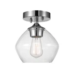 Globe Electric Harrow 1-LIGHT Semi-flush Mount Ceiling Light, Chrome, Clear. Fixed Price $47.99.