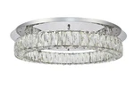 Elegant Lighting 3503F26 Monroe 26"W Led Semi-flush Ceiling Chrome. Fixed Price $944.00.