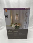 Allen + Roth Brushed Nickel Transitional Clear Glass Bell Mini Pendant Light. Fixed Price $22.74.