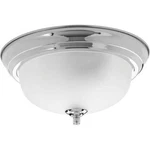 Dome Glass 3-LIGHT Polished Chrome Flush Mount With Etched By Progress L.. Fixed Price $44.36.