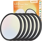 12" Led Flush Mount Ceiling Light 6PK, 24W, Cct Selectable, Super Slim Design. Fixed Price $83.99.