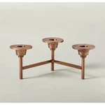 Set Of 2 Modern Metal Candelabra Hearth 3 Arm Candle Holder Bronze Mcm. Fixed Price $28.35.