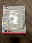 Satco Led S9341 18.5W 9" Flush Mount Brushed Nickel 2700K 40K Hrs Dimmable Z11. Fixed Price $16.99.