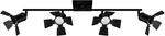 Black 4-WAY Track Lighting Fixture With Rotatable Heads For Home Spaces. Fixed Price $133.99.