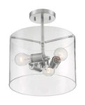 Nuvo Lighting 60/7178 Sommerset 3 12"W Semi-flush Ceiling Nickel. Fixed Price $301.99.