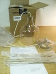 Jeenkae B5220DU-J Modern Brass Glass Pendant Light. Fixed Price $119.99.
