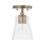 Capital Lighting 346911-533 Baker 6"W Semi-flush Ceiling Fixture Brass. Fixed Price $62.00.