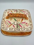 Brownhills Pottery Bamboo Trellis Sardine Dish / Box Antique Victorian Serveware. Fixed Price $220.00.