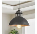 Lnc 1-LIGHT Industrial Farmhouse Barn Pendant Modern Dark Gray Island. Fixed Price $22.43.