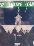 *new* Hardware House Bristol Light Chandelier 24"X15" Satin Nickel #54-4452. Fixed Price $38.00.
