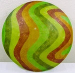 Oggetti Luce Wave Green Mosaic 24" Round Flush Mount Ceiling Lamp Fixture. Fixed Price $199.50.