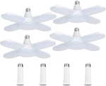 4 Pack Led Garage Lights, 6000LM 60W Deformable Shop With Adjustable .... Fixed Price $45.30.