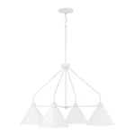 Capital Lighting Alden Chandelier, White/white - 451341WE. Fixed Price $324.00.