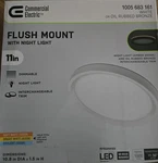 Commercial Electric 11-INCH Led Color-changing Flush Mount Ceiling Light New. Fixed Price $28.00.