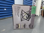 14" Led Decorative 4-LIGHT Criss Cross Pendant Matte Black 60W Kitchen Island. Fixed Price $58.00.