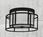 Crystorama Black Hulton Collection 2-LIGHT Ceiling Shade Flush Mount 15". Fixed Price $139.30.
