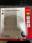 Box Of Lithonia Led Tapered Disk Light 6'' 30K # 90CRI Wl CP6 Mw M2. Fixed Price $57.00.