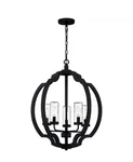 Quoizel Castleton 5-LIGHT Matte Black Transitional Outdoor Chandelier LWS4314F. Fixed Price $125.00.