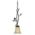Vaxcel Sierra Light Mini Pendant, Black Walnut/cr Me Cognac - P0201. Fixed Price $174.99.