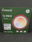 Zouzai 12IN 5CCT Dimmable Led Ceiling Light Night Flush Mount New 12W Ul. Fixed Price $27.74.