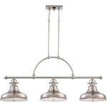 Emery 3 Island-brushed Nickel Finish Quoizel Lighting. Fixed Price $1149.99.
