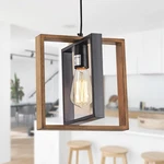 1 Light Kitchen Island Modern Black Dining Room Fixture Mini Wood Fa. Fixed Price $55.99.