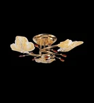 Mordern Decoratvie Contemporary Ceiling Flush Lamp With 3 Lights Gold. Fixed Price $92.50.