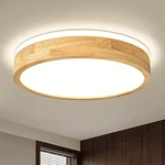 Pevfah Modern Dimmable Wood Flush Mount Ceiling Light 2700K-6000K 5CCT Round. Fixed Price $134.47.