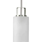 Progress Lighting Brushed Nickel Etched Glass Modern Mini-pendant Hanging. Fixed Price $50.20.