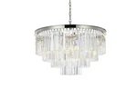 Elegant Lighting 1201D32/RC Sydney 17 32"W Crystal - Nickel. Fixed Price $2544.00.