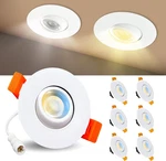 5CCT 2" Gimbal Led Recessed Lights, 360 Adjustable, 6W Dimmable (6 Pack). Fixed Price $133.99.