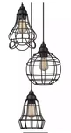 Globe Electric Jorah 3-LIGHT Oil-rubbed Bronze Cage Cluster Pendant New In Box. Fixed Price $40.00.