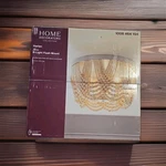 Harlan 15 In. 3-LIGHT Brushed Grey Flush Mount With Natural Real Wood Beads. Fixed Price $28.00.