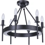 Craftmade 54356-FB Larrson Light 18 Inch Flat Black Semi Flush Ceiling. Fixed Price $142.12.