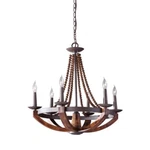 Feiss F2749/6RI/BWD Adan Candle Chandelier Lighting, Iron, 6-LIGHT. Fixed Price $619.00.