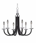 Triarch Intl 32143 Lighting Chandelier Oxford 6-LIGHT 27" 23" Chrome New. Fixed Price $249.99.