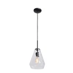 Access Lighting Simplicite 1 9" Pendant, Black 50937-BL-CLR. Fixed Price $108.80.