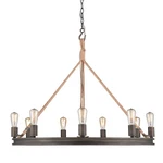 Golden Lighting 1048-9 Bronze Chatham 9-LIGHT 34"W Ring Chandelier. Fixed Price $314.29.