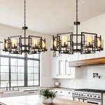 Large Vintage Chandelier Farmhouse Ceiling Pendant Light Fixture For Home Decor. Fixed Price $69.93.