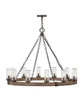 Hinkley Lighting 29207 Sawyer 12 38"W Open Air Outdoor Ring - Sequoia. Fixed Price $1849.00.