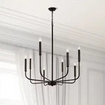 Yansun 8-LIGHT Black Farmhouse Chandelier Pendant E26 Indoor. Fixed Price $100.00.
