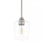 Hampton Bay Pavlen 1-LIGHT Brushed Nickel Mini Pendant 1006 866 732. Fixed Price $22.21.