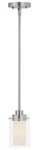 Livex Lighting 1540-91 Manhattan Mini Pendant Brushed Nickel. Fixed Price $145.96.