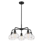 Innovations Rochester 5LT 24" Chandelier, Bk/cl 516-5CR-BK-G556-6CL. Fixed Price $705.76.