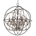 Maxim Lighting Orbit Single Tier Chandelier, Oil Rubbed Bronze - 25144OI. Fixed Price $864.99.